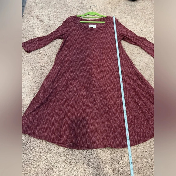 Anthropologie Saturday Sunday medium narva swing dress burgundy wine pockets - Picture 12 of 13